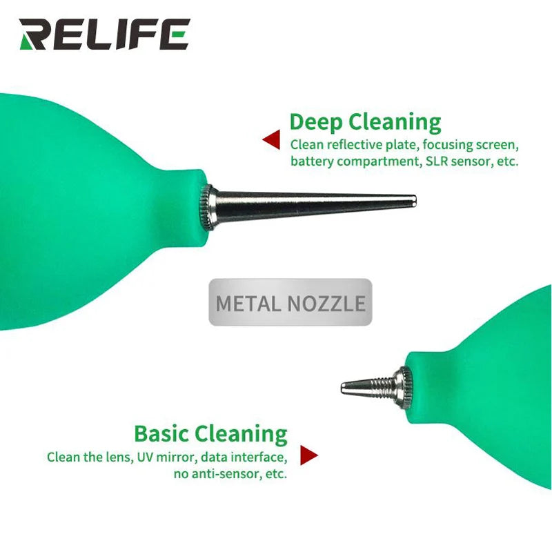 RELIFE 2in1 Phone Repair Dust Cleaner Air Blower Ball Cleaning Pen for Phone PCB  PC Keyboard Dust Removing Camera Lens Cleaning